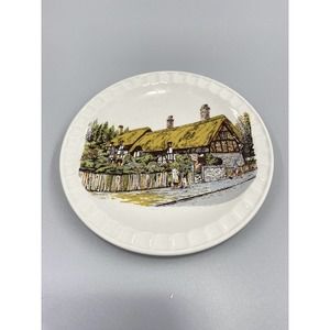 Vintage Souvenir Plate 5” Royal Falcon Ironstone Weatherby Hanley England